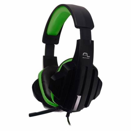 Headset Gamer P2 Preto/Verde Multilaser - PH123